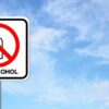 An image showing "alcohol-free zones"