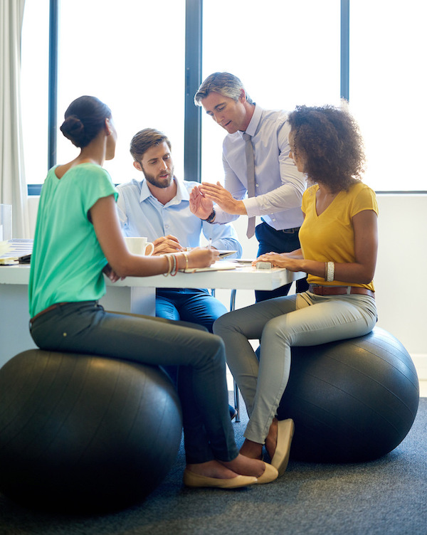 business people use corporate breathalysers in wellness program