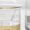 glass beaker detecting alcohol residue in breathalyser testing