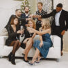 friends drinks champagne after using breathalysers